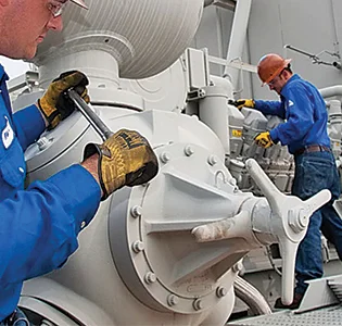 Reciprocating compressor repair by Cook-MFS