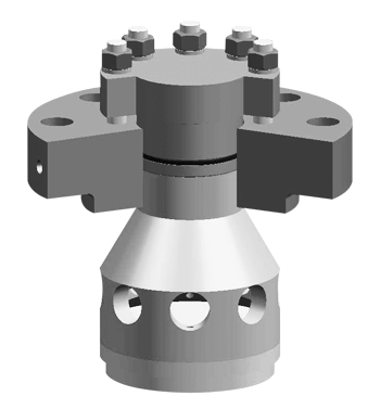 HSR valve restraint using existing cage