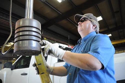 Piston service at Odessa service facility