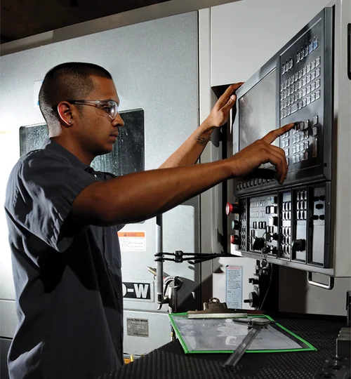 CNC machining at Odessa service facility