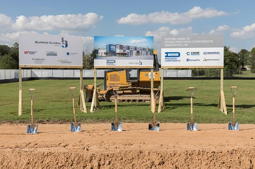 Groundbreaking ceremony for Dover Precision Components Innovation Lab